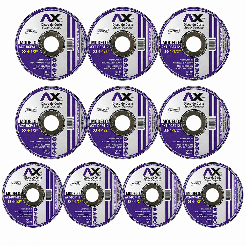 Axtech AXT-ES855 Mini Esmeriladora 850W 4-1/2" 11,000Rpm + 10 Discos De Corte