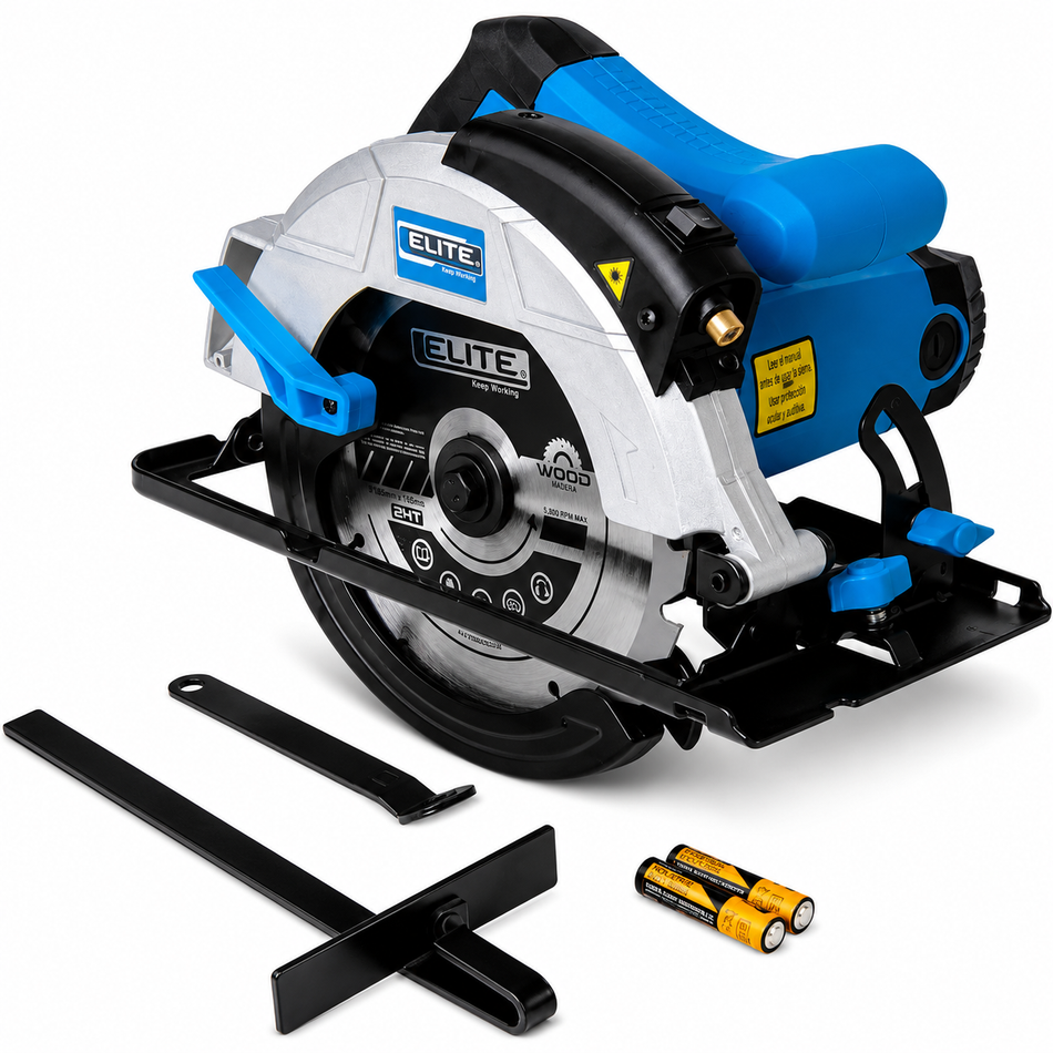 Sierra Circular Elite CHS16 7-1/4" 185mm Guía Láser 1,550W Eléctrica 110V