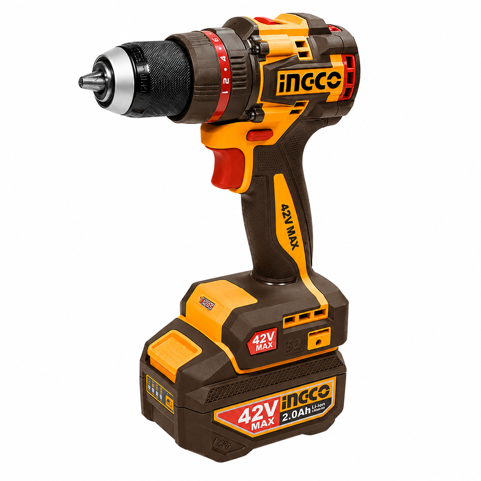 Taladro Rotomartillo Inalambrico Ingco 42V UCIDLI426982 1/2" 69Nm Brushless