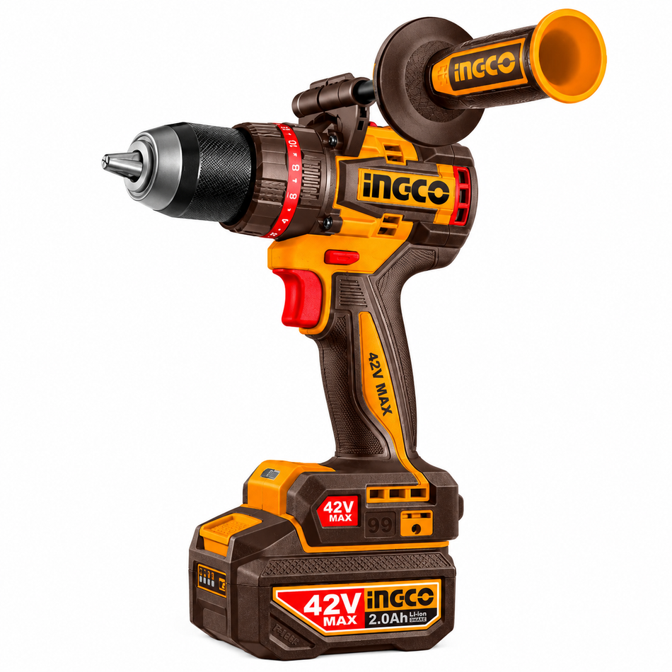 Taladro Rotomartillo Inalambrico Ingco 42V UCIDLI429982 1/2" 99Nm Brushless