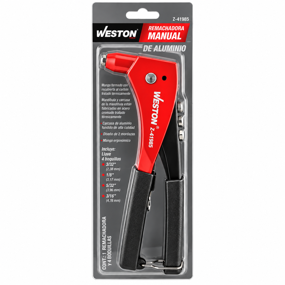 Remachadora Manual 10" De Aluminio Weston Z-41985