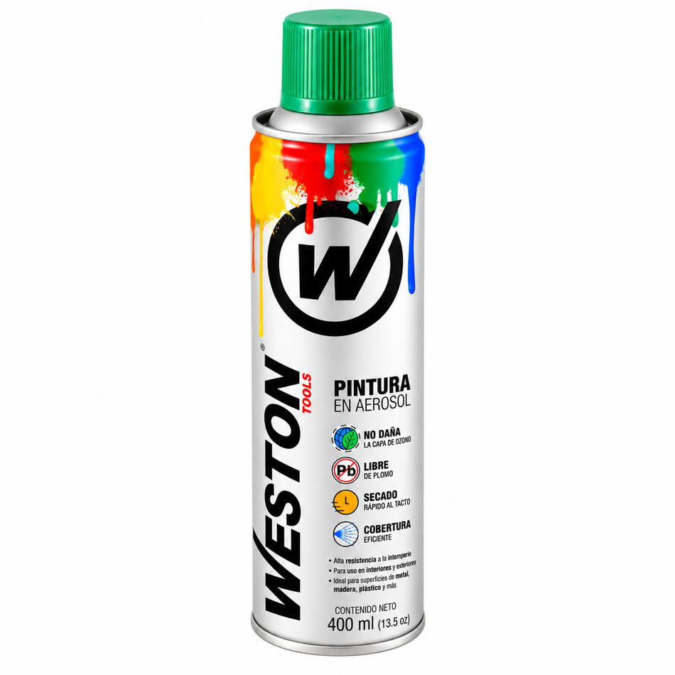 Pintura En Aerosol Spray 400ML Secado Rápido Weston