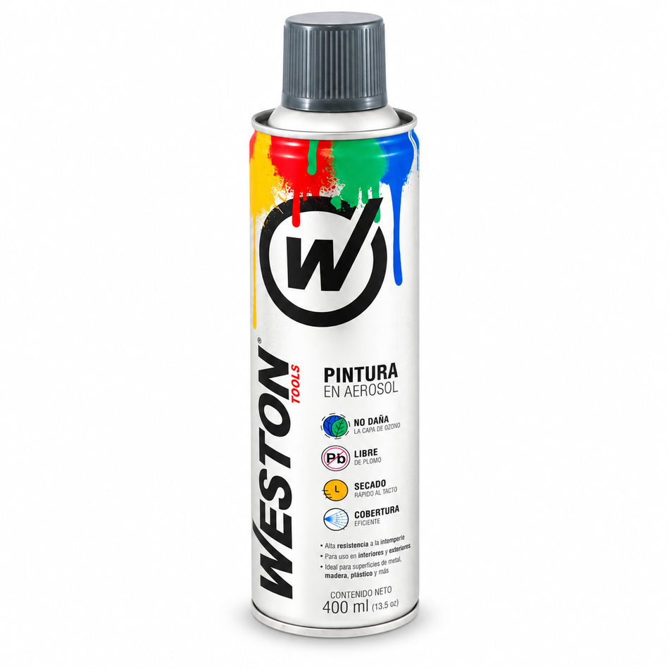 Pintura En Aerosol Spray 400ML Secado Rápido Weston