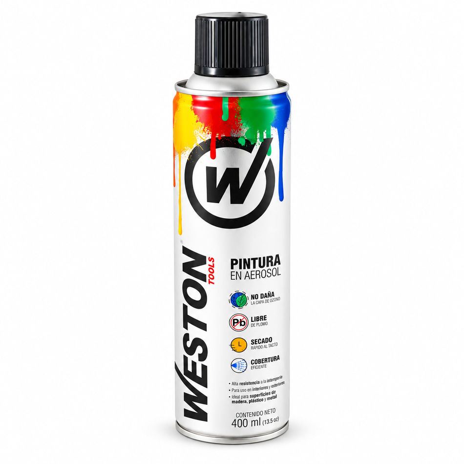 Pintura En Aerosol Spray 400ML Secado Rápido Weston