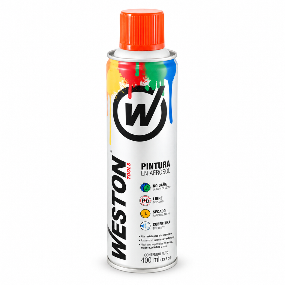 Pintura En Aerosol Spray 400ML Secado Rápido Weston