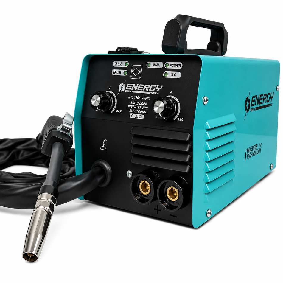 Soldadora Inversora Microalambre Energy IME120/120 MX 120A 110V