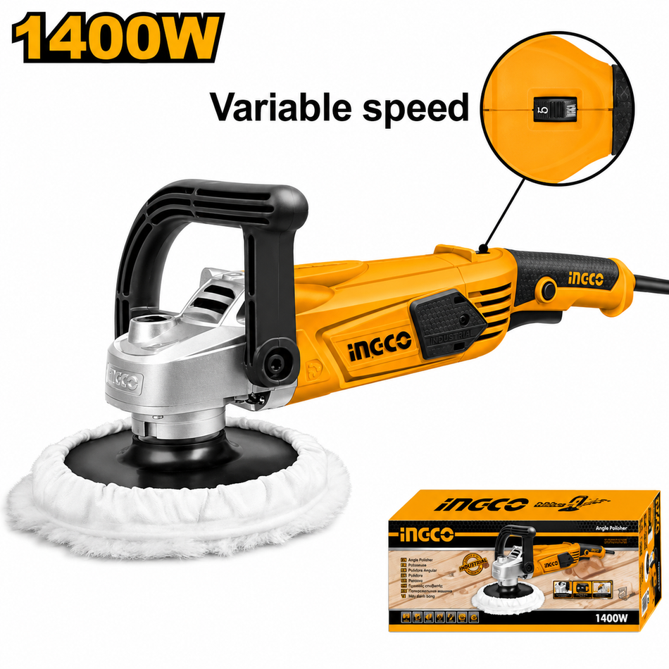 Pulidora Ingco UAP14008 7 Pulgadas 1400W V.v 4500Rpm