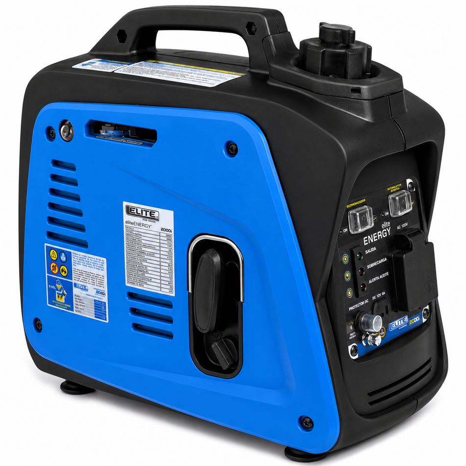 Generador Elite 2G10I A Gasolina Inverter Ultra Silencioso 800W