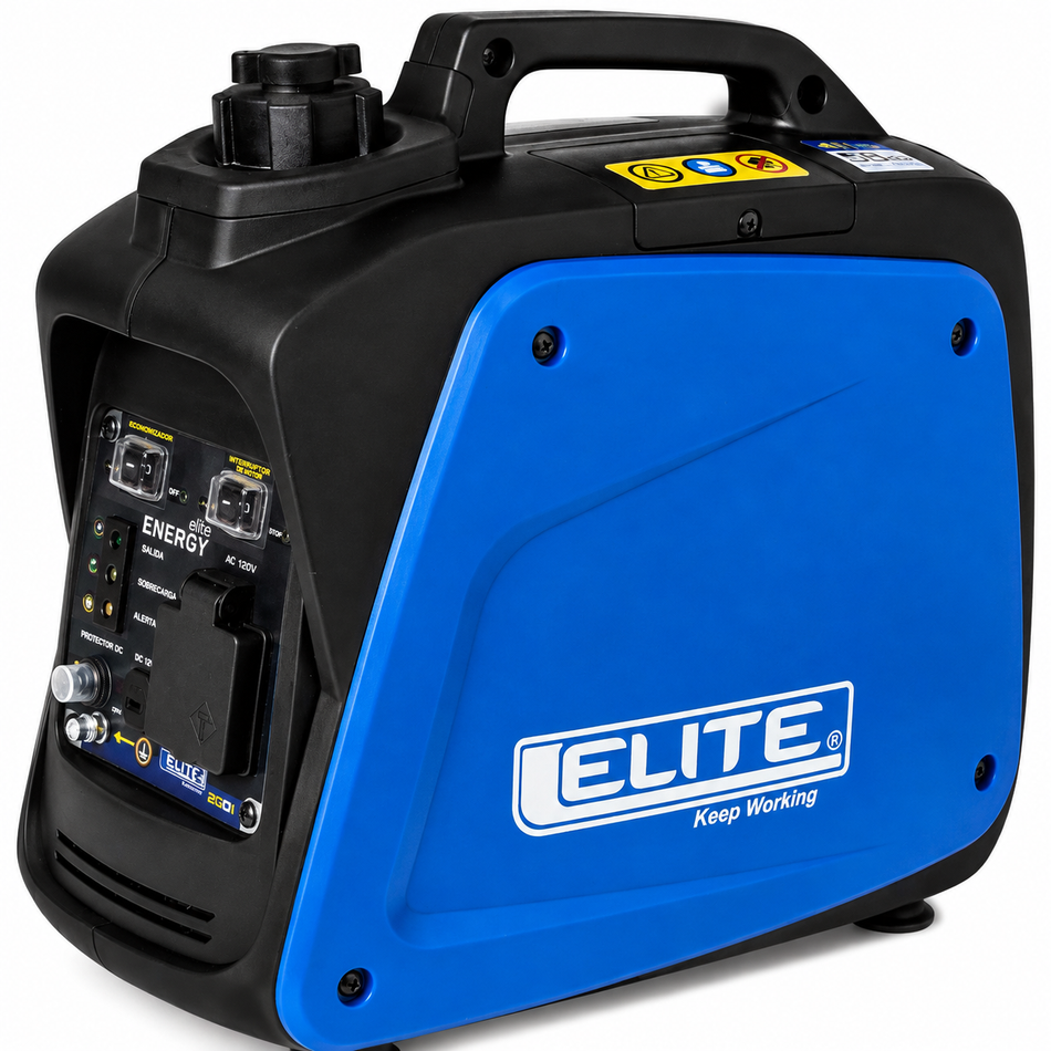 Generador Elite 2G10I A Gasolina Inverter Ultra Silencioso 800W