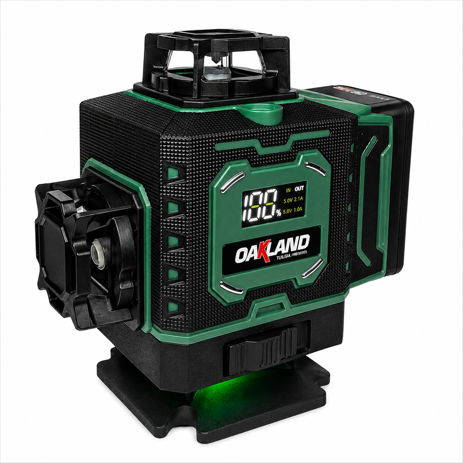 Nivel Laser Oakland NL-1605P 360 16 Lineas Luz Verde Autonivelante Recargable 40Mt