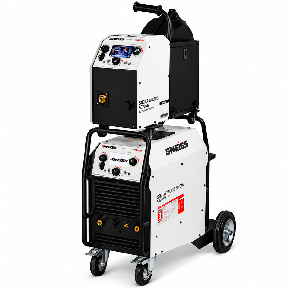 Soldador Inversor Multiprocesos Sweiss StellarWorks 5070MV 500A 220/440V