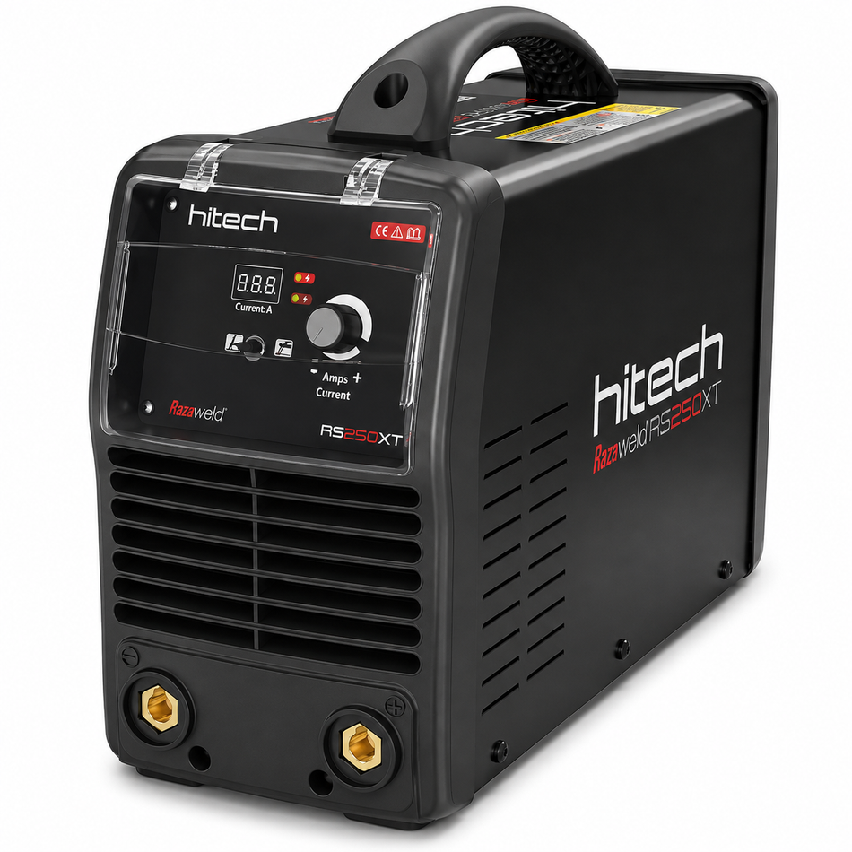 Soldadora Inversora Hitech RS250XT 250A 220V MMA/TIG DC Industrial