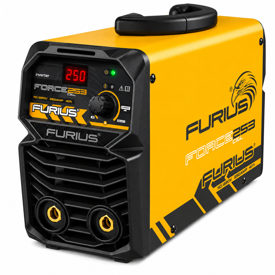 Soldadora Inversora Furius Force 253 Cellulosic 250A 110/220V FW253CEL