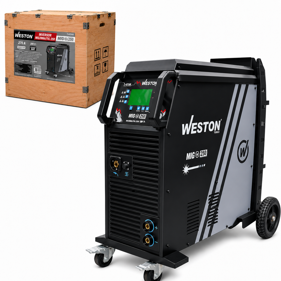 Soldadora De Microalambre Inversora Multiprocesos 270A 220V Weston Z-67130