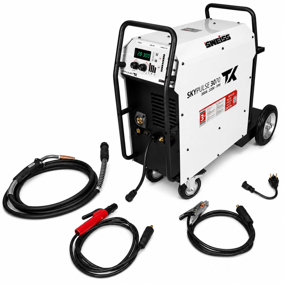 Soldadora De Microalambre Inversora Multiprocesos Skypulse 3070 TX 300A 220V Sweiss SWP3070