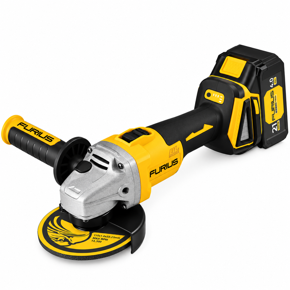Esmeriladora Angular Inalambrica Furius FAG21B 4-1/2" 21V Brushless