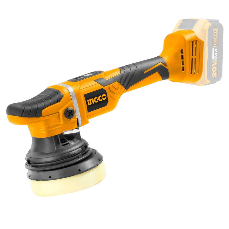 Pulidora Inalambrica Roto Orbital 5 Pulg V.v Brushless Sin Bateria Sin Cargador Ingco APLI2002