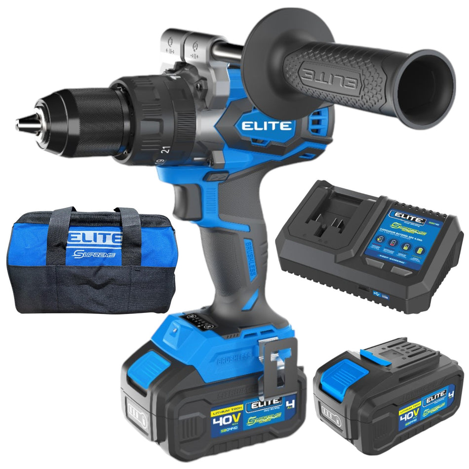 Taladro Rotomartillo Inalambrico 1/2" 40V 150Nm Brushless Elite SBTP40150