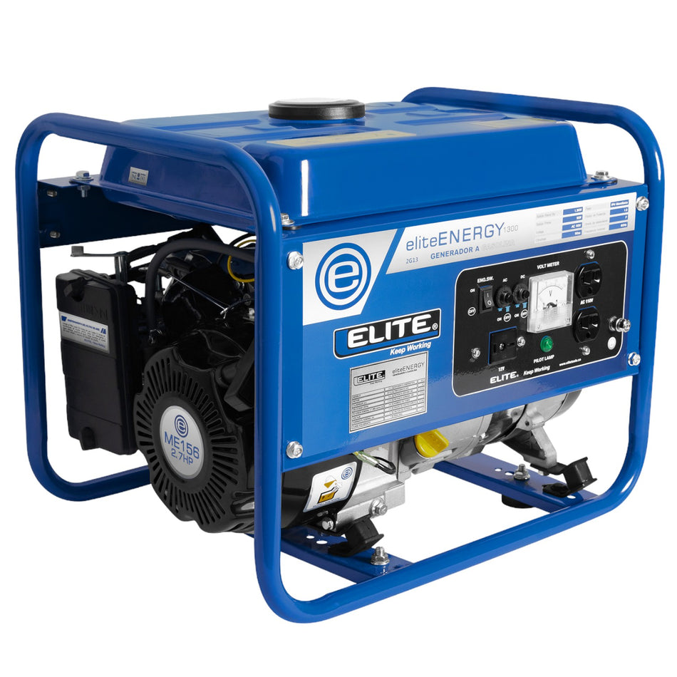 Generador a Gasolina Portatil 1,300W 2.7Hp Elite 2G13