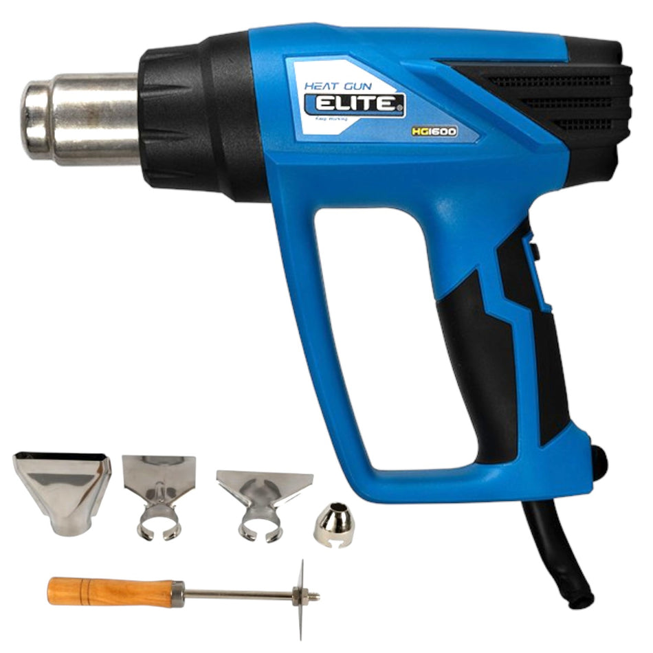 Pistola Calor Temperatura Regulable 3 Niveles 4 Boquillas 1600w Profesional Elite HG1600