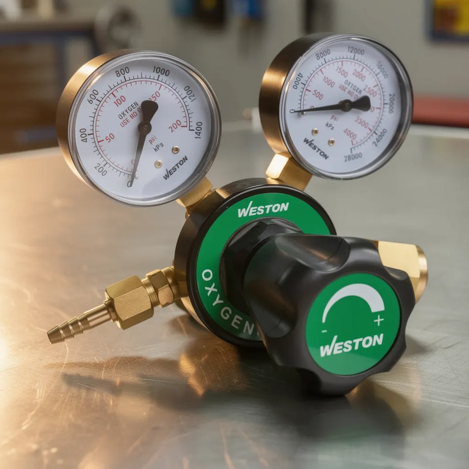 Regulador De Oxigeno Industrial Tipo Harris CGA-540 Weston Z-62556