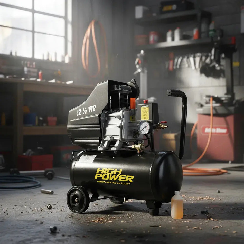 Compresor De Aire 25LT 2.5Hp High Power HIGHCOM-2518