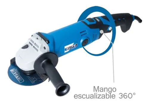Mini Esmeriladora Angular 4-1/2" 1200W V.v Profesional Elite AG1165