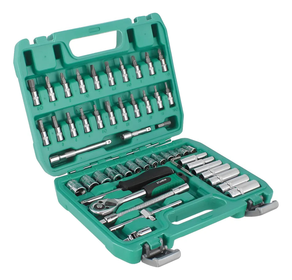 Juego de herramientas Autocle Mando 1/4" 53 piezas Dewinner DW-53JT