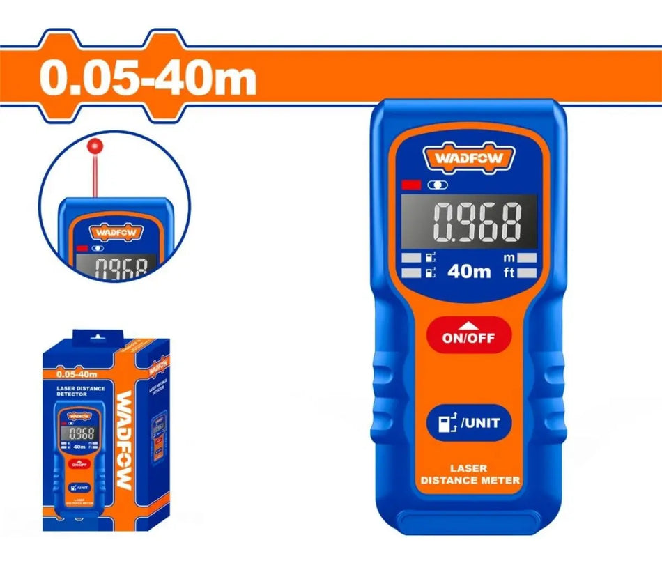 Medidor De Distancia Laser Rojo 40m Distanciometro Wadfow WDL504