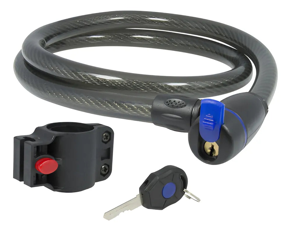 Candado De Cable Con Llave Para Bicicleta o Moto 1.8X120cm Lock 13CN