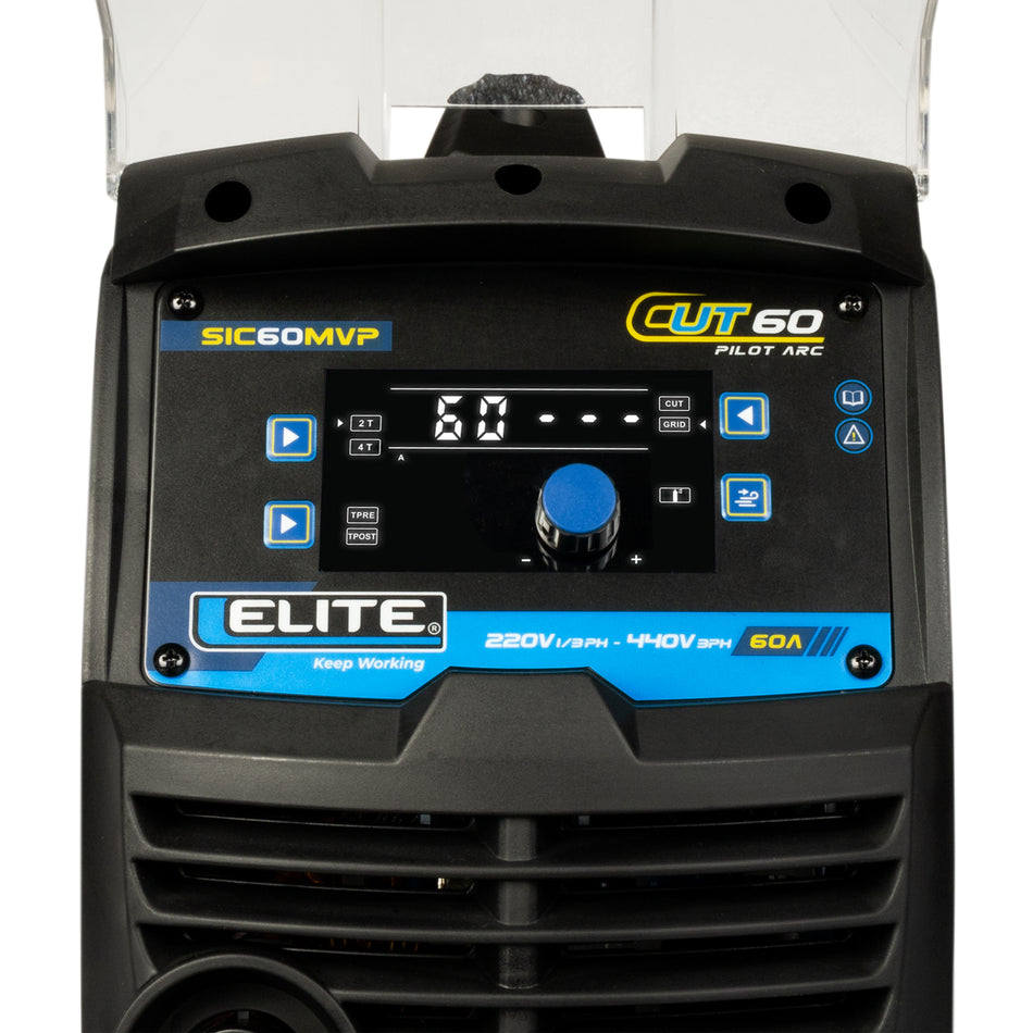 Cortadora De Plasma 60A Multi Voltaje 220V 1/3Ph, 380/440V 3Ph Elite SIC60MVP