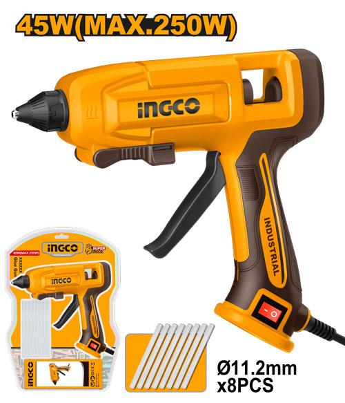 Pistola De Silicon Caliente Electrica 11.2mm Grueso 45w 110V Ingco UGG408