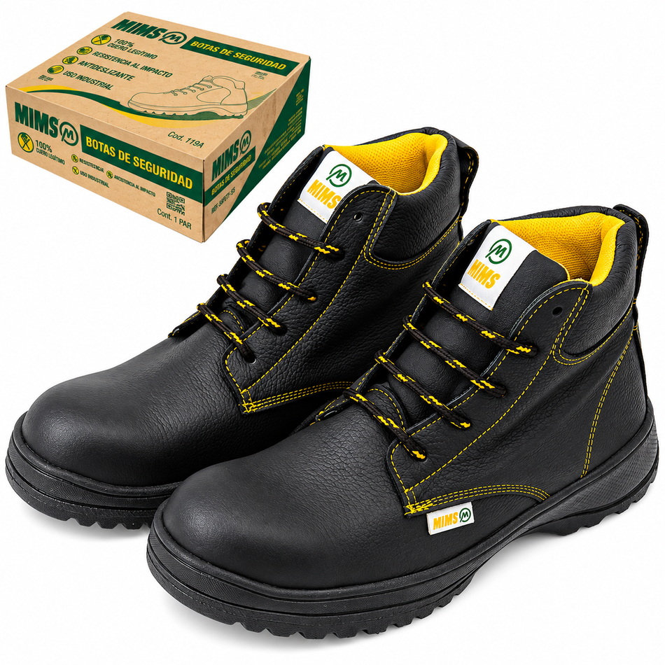 Botas De Seguridad Dieléctricas Con Casquillo Poliamida Talla 22 MX