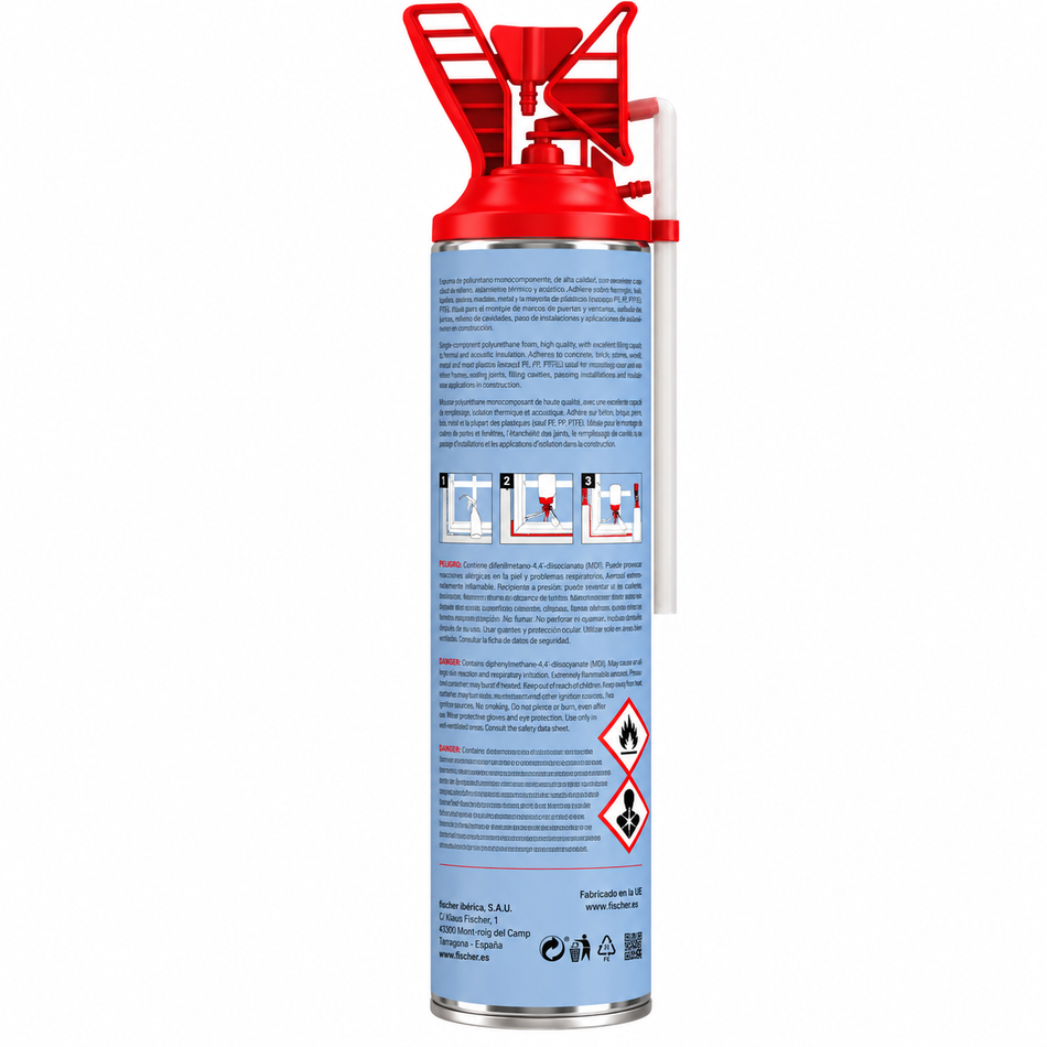 Espuma De Poliuretano Expansiva Fischer PU 1/750 B3 750ml 94728