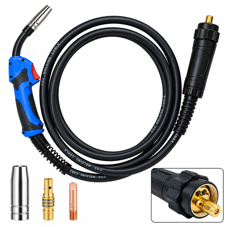 Antorcha Mig Microalambre Conector Europeo 3 Metros 15AK 180A