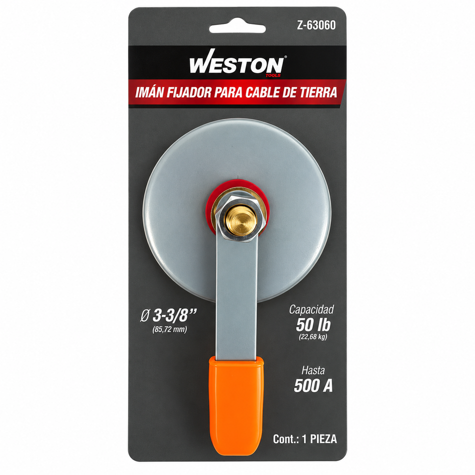 Imán Fijador Para Soldar Para Cable De Tierra 3-1/2" 500amp Weston Z-63060