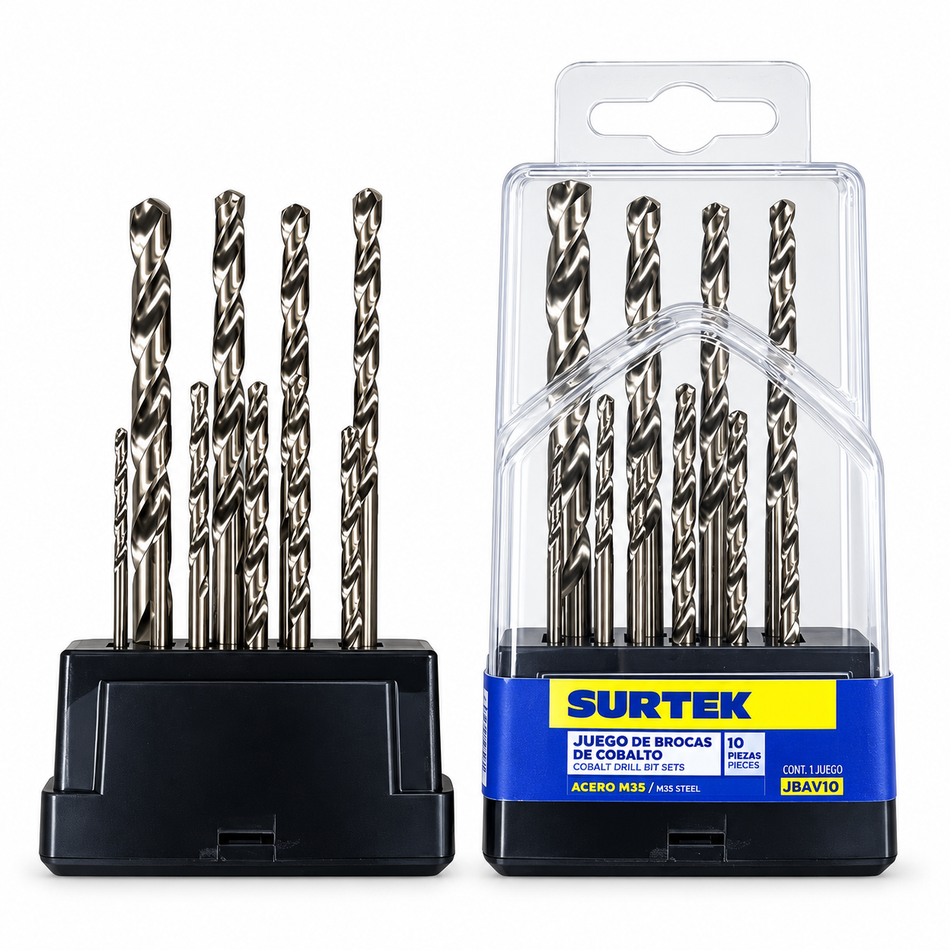 Juego De Brocas De Cobalto 10pz Surtek JBAV10