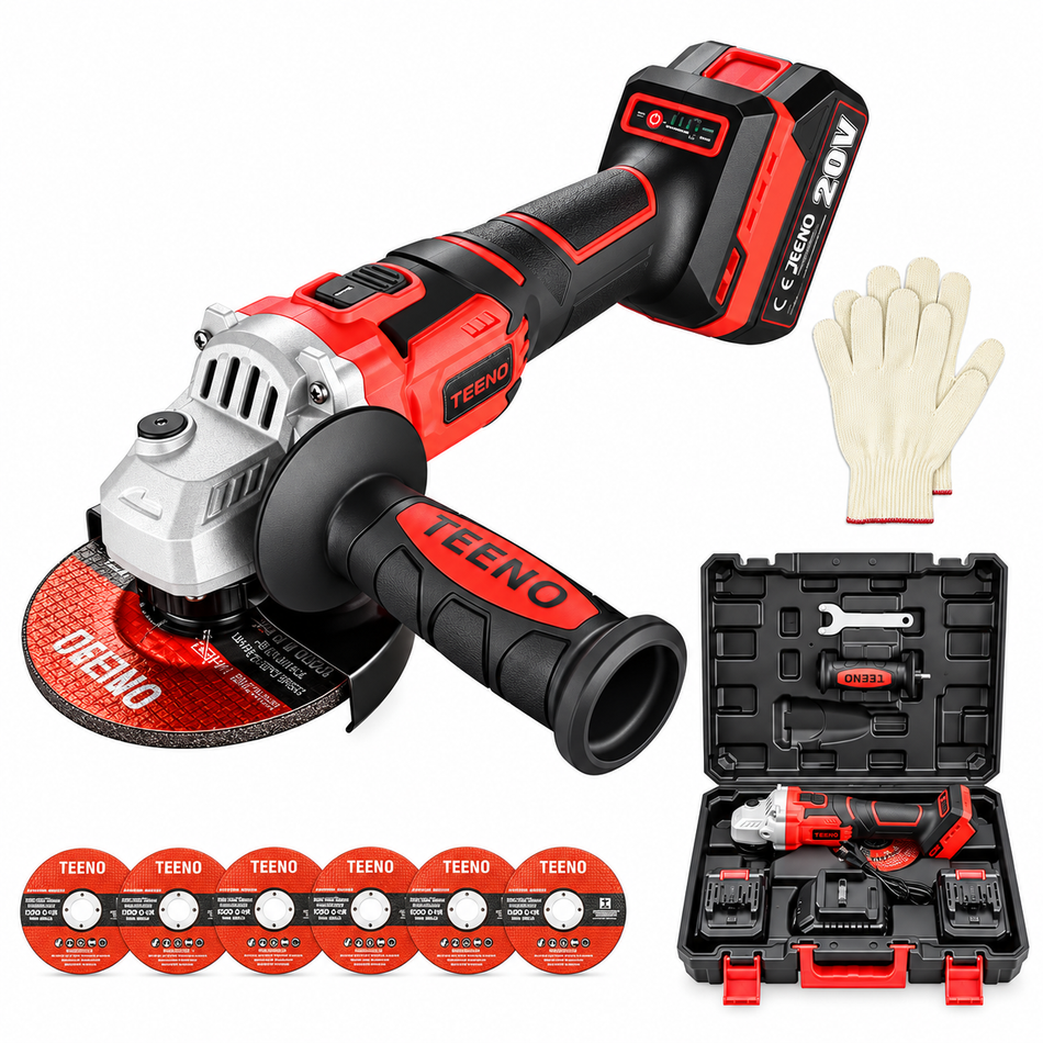 Esmeriladora Inalámbrica 4-1/2" 20v V.v Tenno ATS-2231