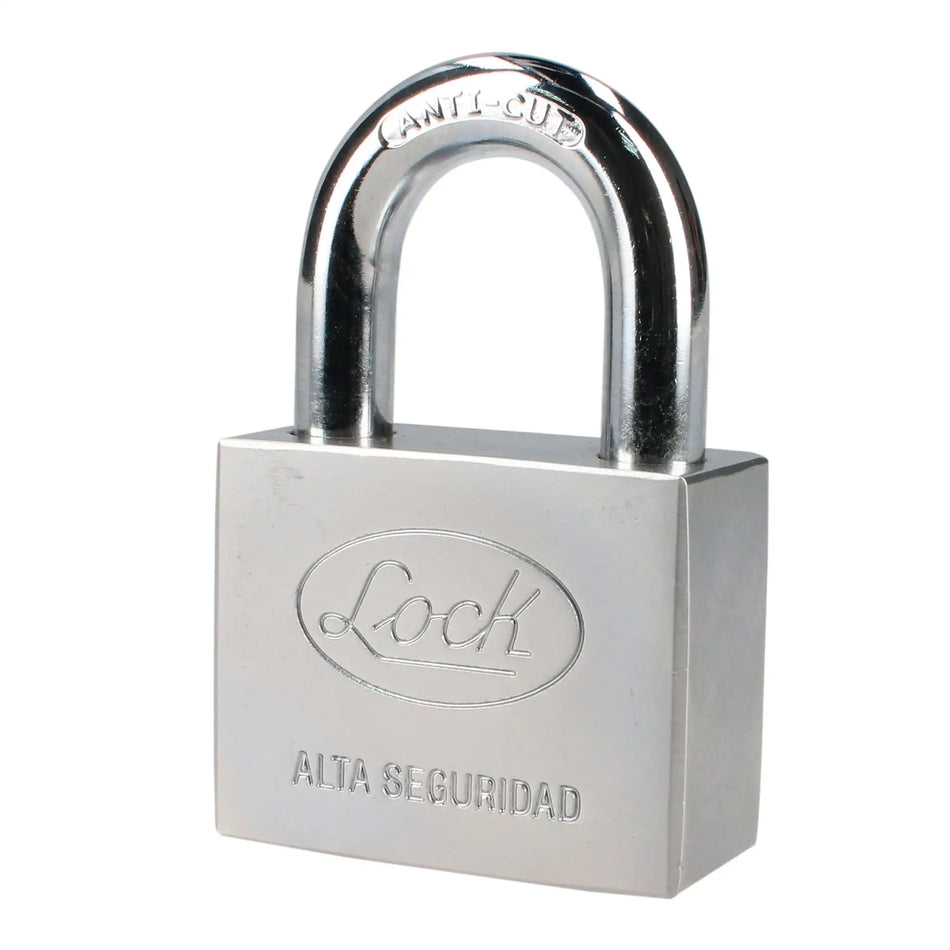 Candado De Alta Seguridad Anti Corte/Impacto 50mm Llave De Disco Lock LCAC50