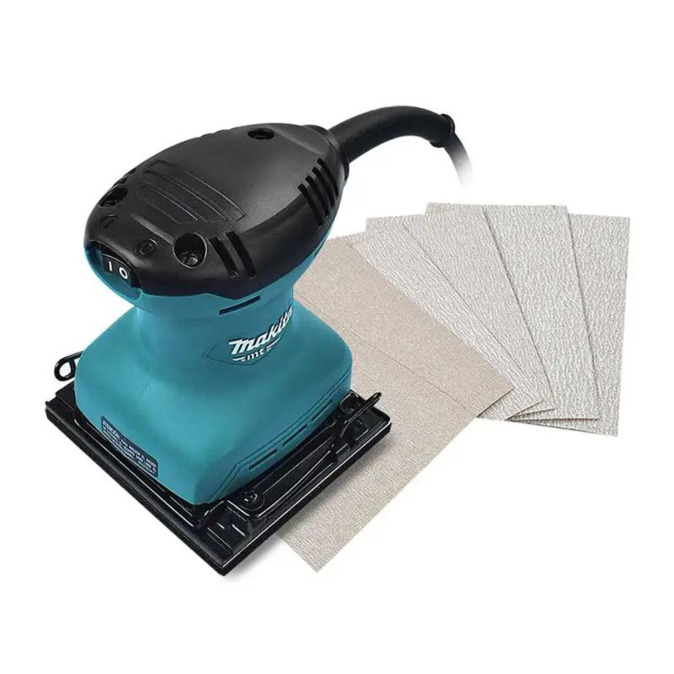 Lijadora Orbital De Acabados 1/4 Hoja 180W 14,000 Opm Makita MT M9200B