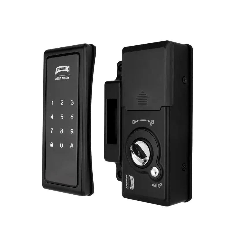 Cerradura Digital Chapa Electrónica Negro Slim Phillips PCD140 MX7160