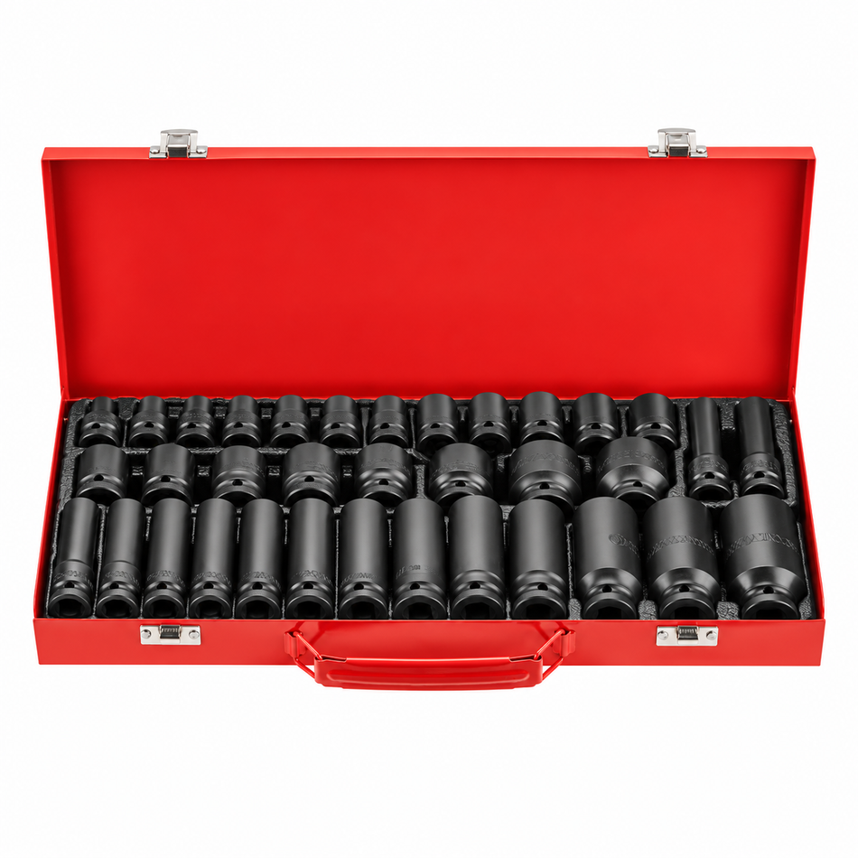 Juego De Dados De Impacto 1/2" Pulgada 35 piezas Dewinner DW-35JT