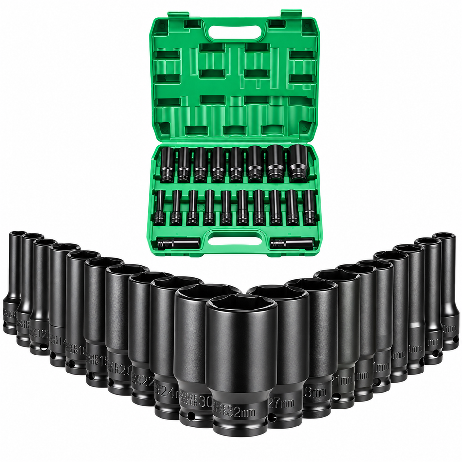 Juego De Dados De Impacto 1/2" Pulgada 20 piezas Dewinner DW-20