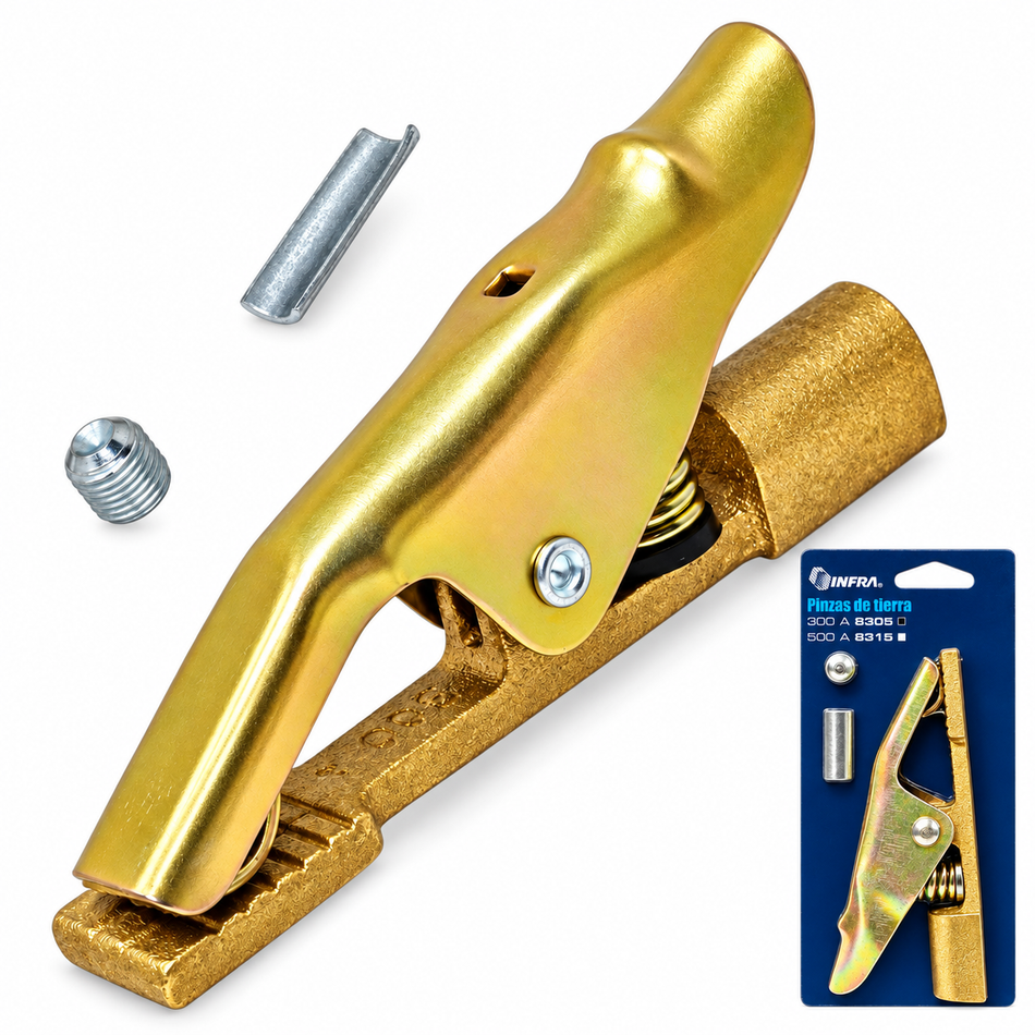 Pinza De Tierra Para Soldar De 300amp Laton Infra 5PT300 8305