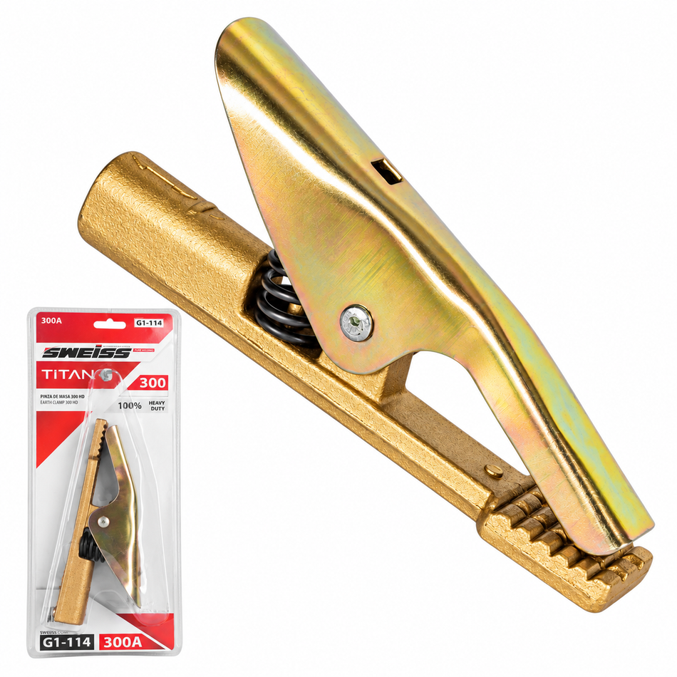 Pinza De Tierra Para Soldar De 300amp Laton Sweiss G1-114