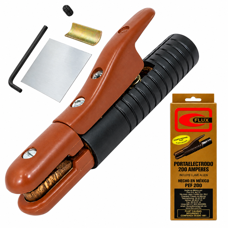 Pinza Porta Electrodo 200amp Flux PEF-200