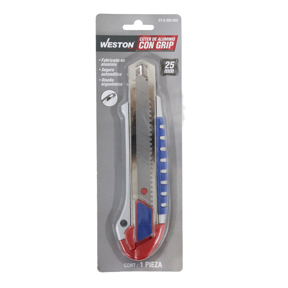 Cutter De Aluminio 25mm Grip Reforzado Weston ST-6-300-060