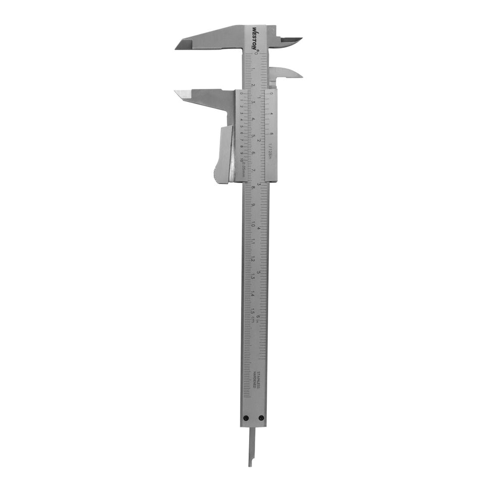 Calibrador Vernier De Acero Inoxidable 6" MM Y STD Weston STW-9340