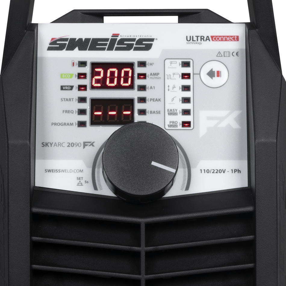 Soldadora Inversora Sweiss Skyarc 2090 Fx Heavy Duty 200amp 110/220v