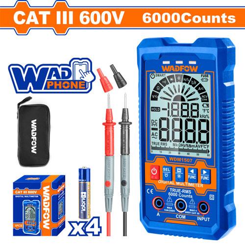 Multimetro Digital 600V Tester Automatico Wadfow WDM1507